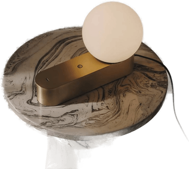 LEDS-C4 Perlina bordlampe, gullfarget