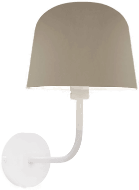 Forlight vegglampe Fres, beige