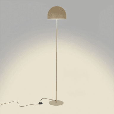 Forlight gulvlampe Fres, beige