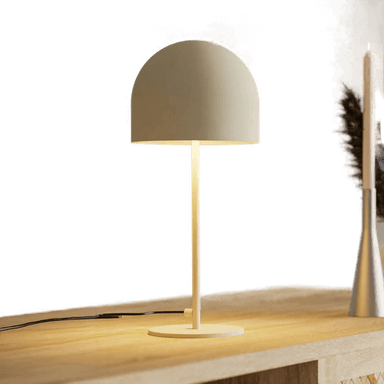 Forlight bordlampe Fres, beige