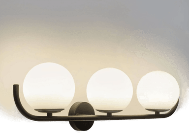 Forlight Sfera Triple vegglampe, svart