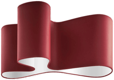 Sillux Taklampe Mugello rød/hvit