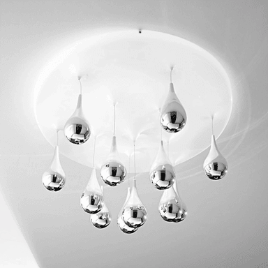 Sillux Pioggia taklampe, hvit, Ø 50 cm