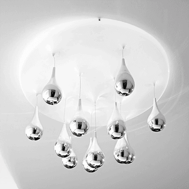 Sillux Pioggia taklampe, hvit, Ø 70 cm