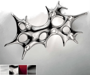 Sillux Baobab vegglampe, platina