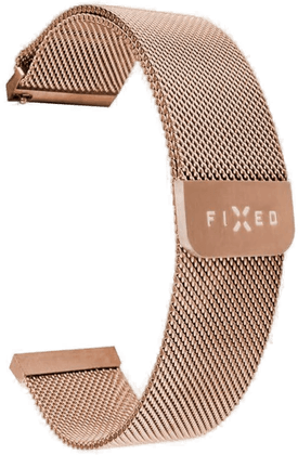 Fixed Mesh Rem til Smartwatch 22mm Rose Gold