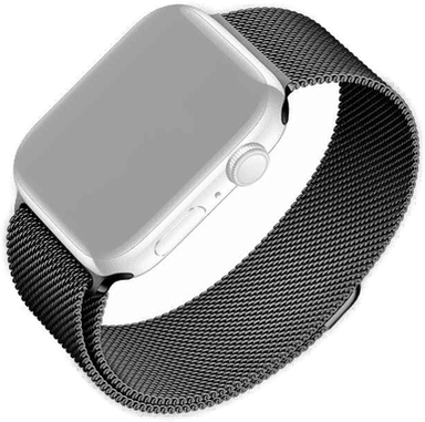 Fixed Mesh metallreim for Apple Watch 38/40/41mm - Svart