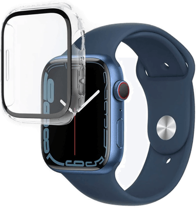 Fixed Pure Deksel med Skjermbeskyttelse for Apple Watch 45 mm