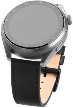 Fixed Ekte Skinn Rem 20mm - Svart