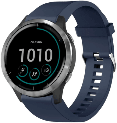 Fixed Silikonstropp Garmin 20mm Mørke Blå