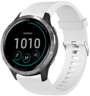 Fixed Silikonstropp Garmin 20mm Hvit