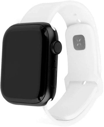 Fixed Silikonremsett Apple Watch 42/44/45mm Hvit