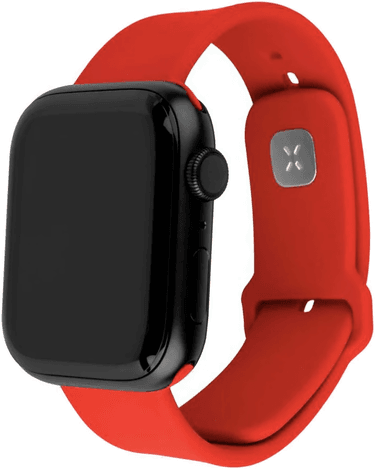 Fixed Silikonremsett Apple Watch Rød