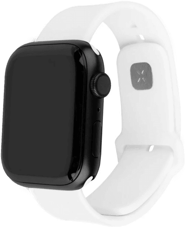 Fixed Silikonremsett Apple Watch Hvit