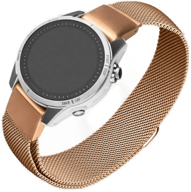 Fixed Mesh Strap for Garmin 20mm - Rose Gold