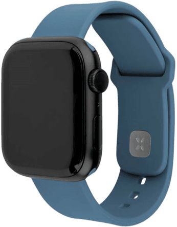 Fixed Sporty Silikon Rem Sett Apple Watch 38/40/41mm Lys Blå