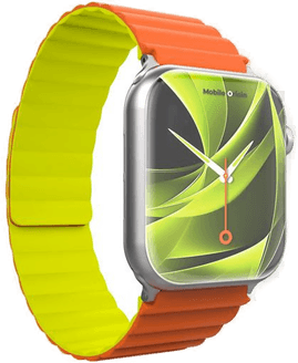 Mobile Origin Magnetisk Klokkerem II Oransje/Grønn