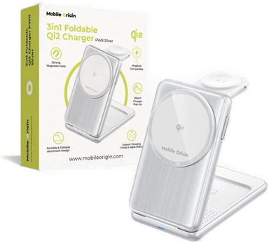 Mobile Origin 3-i-1 Qi2 Lader