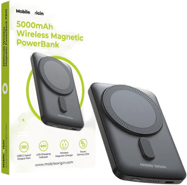 Mobile Origin Wireless Magnetic PowerBank 5000mAh