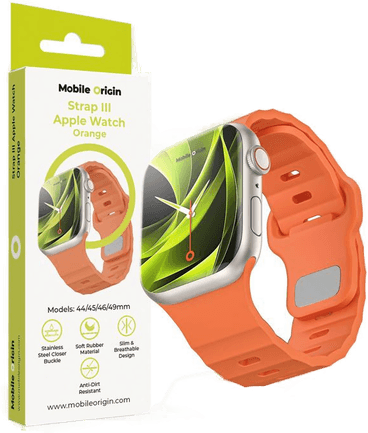 Mobile Origin Strap III Klokkereim Oransje 44/45/46/49mm