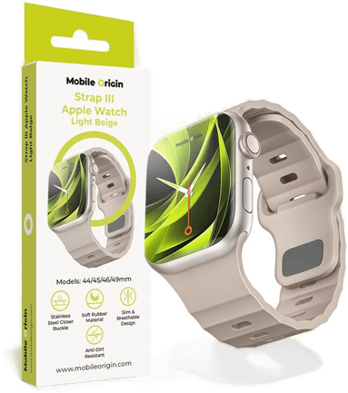 Mobile Origin Strap III - Lys Beige - Apple Watch 44/45/46/49mm