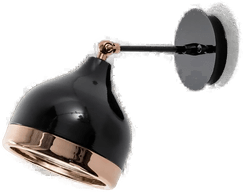 Opviq Vegglampe Yildo 6901, svart/kobber