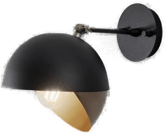 Opviq Vegglampe Berceste 252-A, svart/gull