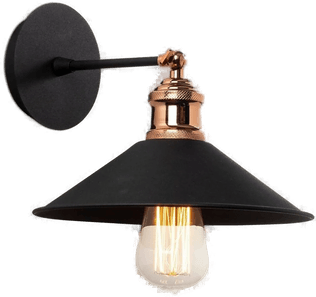 Opviq Vegglampe Berceste N-663, svart/kobber