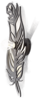 Opviq Vegglampe W-030, svart