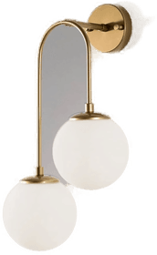 Opviq Vegglampe Jewel 10585 gullfarget