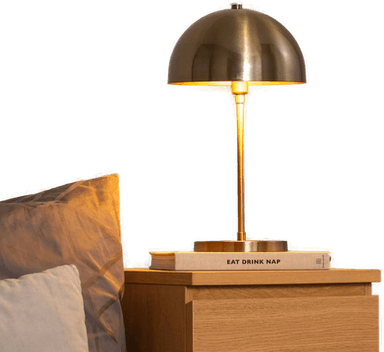 Opviq Bordlampe Varzan 10857, antikk gull