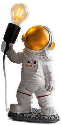 Opviq Bordlampe Astronaut-1, hvit