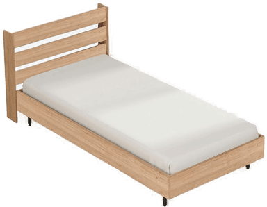 Homitis Sengeramme 90x200 cm - Brun