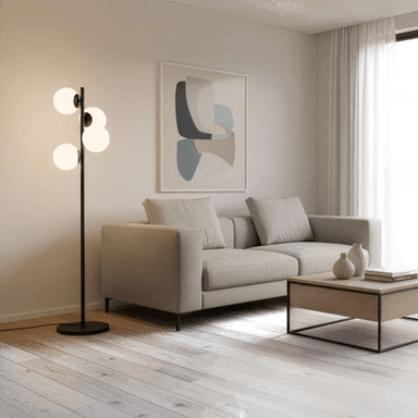 Opviq Gulvlampe Faze, svart, 130 cm