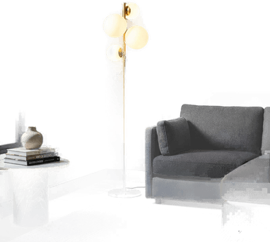 Opviq Gulvlampe Fazli, gull, E14