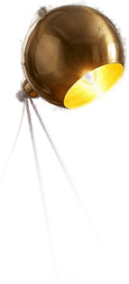 Opviq Bordlampe Mixed, messing, 45 cm