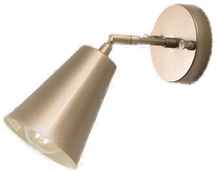 Opviq Vegglampe Evander, gull, E27