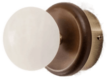 Lucea Tolosa vegglampe, messingfarget, Ø 12 cm