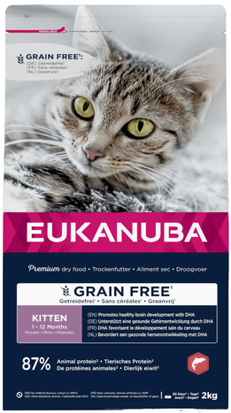 Eukanuba Kattemat Kitten Grain Free Laks 2 kg