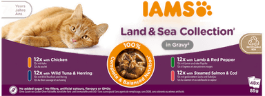 Iams Delights Adult Mikspakke 48 x 85 g