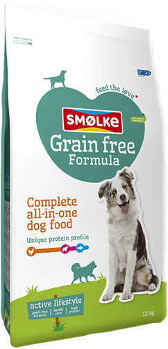 Smolke kornfritt hundefôr 12 kg