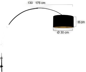 Steinhauer Vegglampe Sparkled Light svart/gull