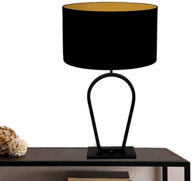 Steinhauer Bordlampe Stang, svart/gull