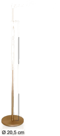 Steinhauer LED-gulvlampe Soleil bronse