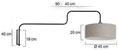 Steinhauer Vegglampe Bloeba, svart