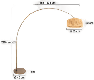 Steinhauer Bue-gulvlampe Sparkled Light 240 cm