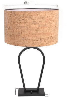 Steinhauer Bordlampe Stang, svart/brun