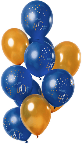 Folat Ballonger Happy 40th True Blue