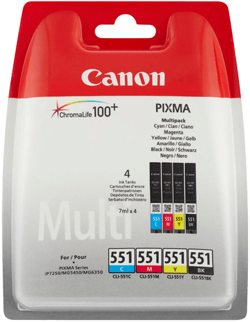 Canon CLI-551 Blekkpatron 4-pack