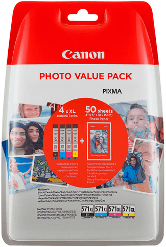 Canon CLI-571XL Blekkpatroner Multipack
